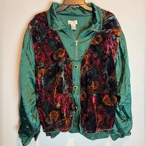 Vintage 90’s Velvet Windbreaker
